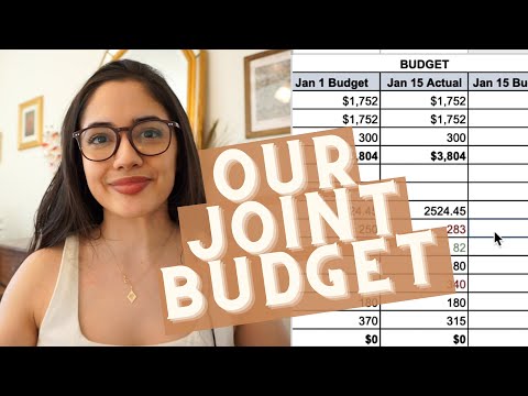 OUR JOINT BUDGET | how to manage money as a couple | *free template* | BUDGETING WHEN MARRIED *