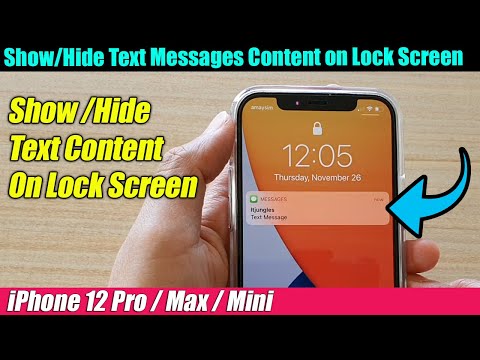 iPhone 12/12 Pro: How to Show/Hide Text Messages Content on the Lock Screen