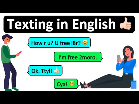 How to text in English 📱 Common acronyms in English