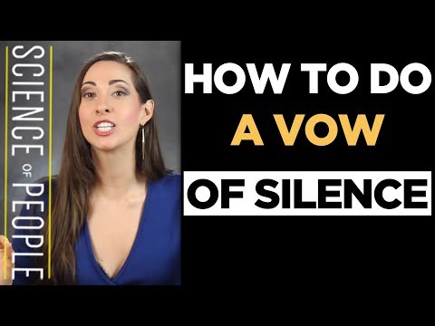 How to do a Vow of Silence