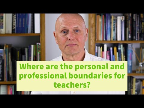 Where are the personal and professional boundaries for teachers?