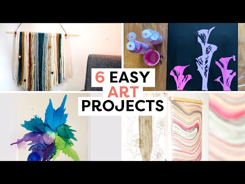 6 Easy Art DIYs For the Weekend | Easy Art Projects