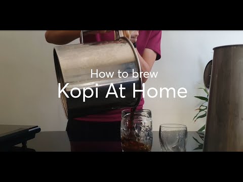 How to brew Kopi at home