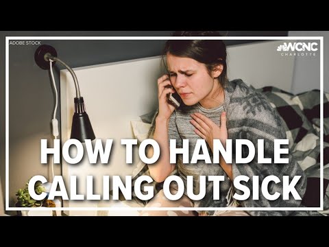 How to call out sick from work