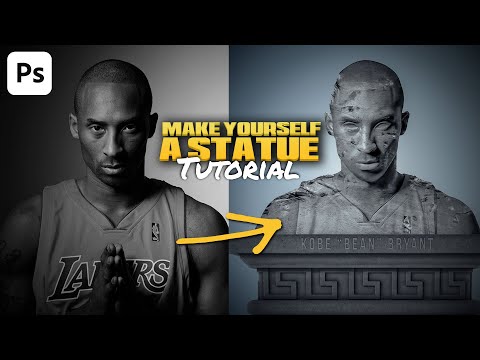 Create a Statue like GUNNA DS4 | Photoshop Tutorial | Kobe GFX